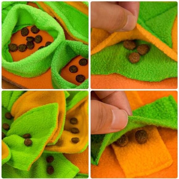 Snuffle Mat for Dogs, Dog Cats Nosework Feeding Mat, Pet Interactive Dog Puzzle - Picture 3 of 7